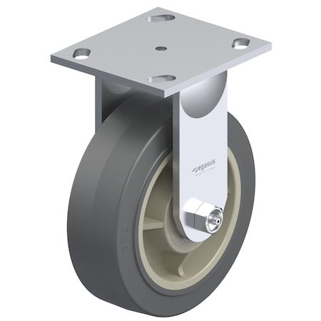 Plate Caster, 675 lb. Load Rate, 10-1/8
