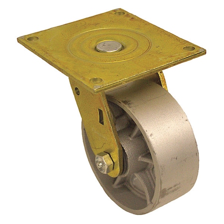 Plate Caster, Swivel, Iron, 6 1/2