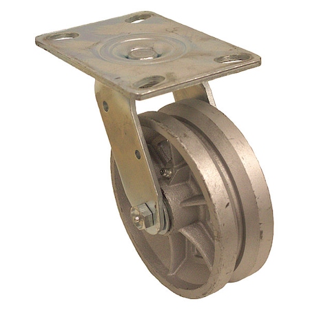 V-Groove Track-Wheel Plate Caster, Swivel MPN:P21S-C060R-16-VG1
