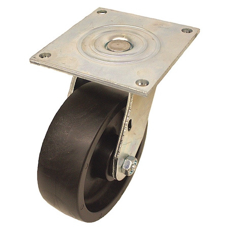 PlateCaster, Swivel, Polypropylene, 6 1/2