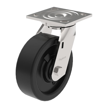Swivel Plt Cstr, Polypropylene, 8in, 850 lb MPN:P21S-PB080R-14