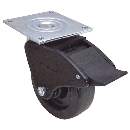 Plate Caster, Swivel, Phenolic, 7 1/2