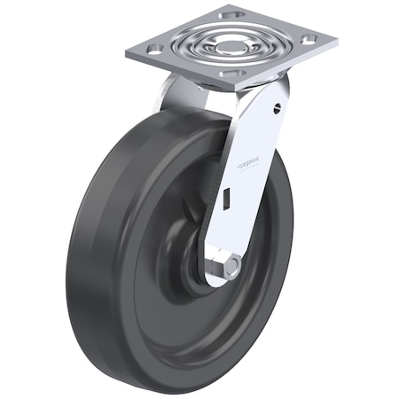NSF-Listed Plate Caster, 1250 lb. Ld Rating, Roller MPN:P21S-PH080R-14