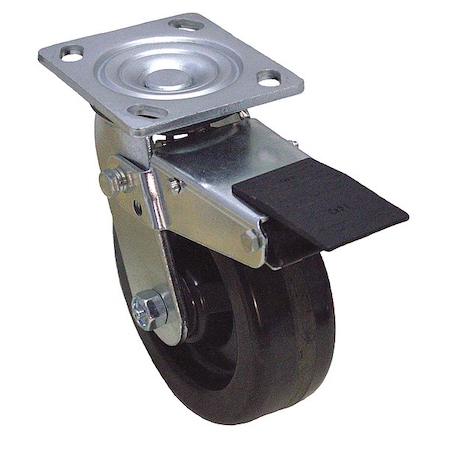 NSF-Listed Plate Caster, 1250 lb. Ld Rating, Roller MPN:P21S-PH080R-14-TB