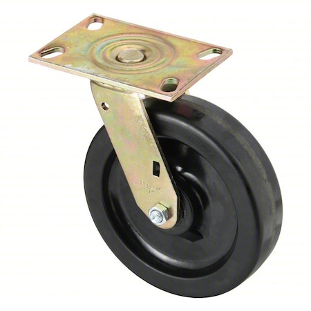 Plate Caster, Swivel, Phenolic, 9 1/2