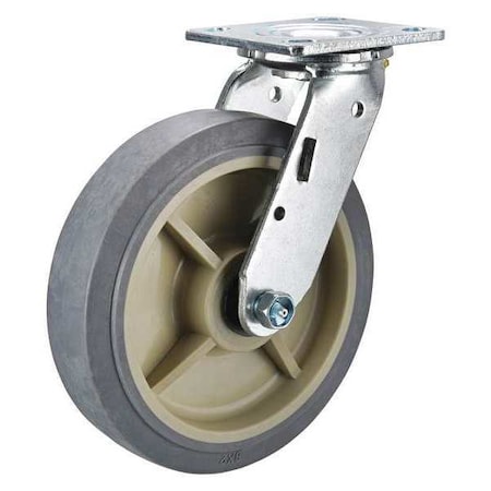 Swivel Plate Cstr, 8 in Dia, 675 lb, Roller MPN:P21S-PRP080R-14