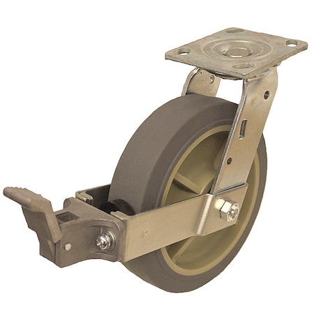 NSF-Listed Plate Caster, 600 lb. Ld Rating, Roller MPN:P21S-PRP080R-14-WK