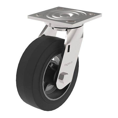 NSF-Listed Plate Caster, 550 lb. Ld Rating, Ball MPN:P21S-RY060KP-14