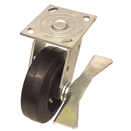 NSF-Listed Plate Caster, 600 lb. Ld Rating, Roller MPN:P21S-RY080R-14-CB