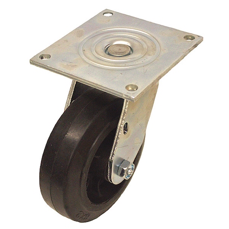 NSF-Listed Plate Caster, 600 lb. Ld Rating, Roller MPN:P21S-RY080R-15