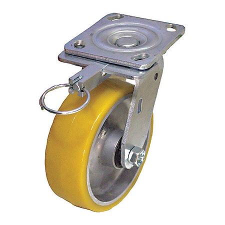 NSF-Listed Plate Caster, 1100 lb. Ld Rating, Roller MPN:P21S-UA050R-14-DL