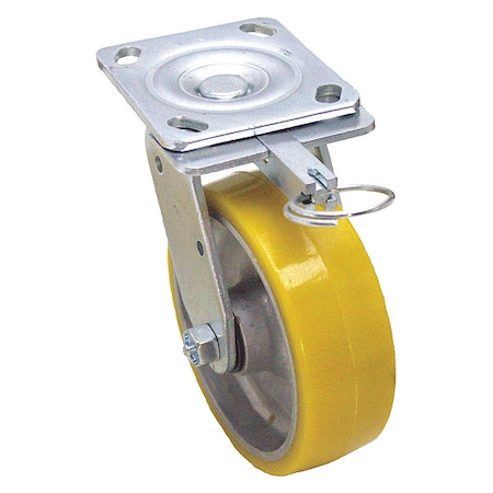 NSF-Listed Plate Caster, 1250 lb. Ld Rating, Roller MPN:P21S-UA080R-14-DL