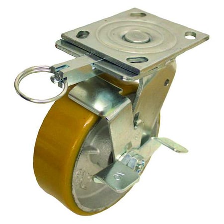 NSF-Listed Plate Caster, 700 lb. Ld Rating, Roller MPN:P21S-UY040R-14-WB-DL