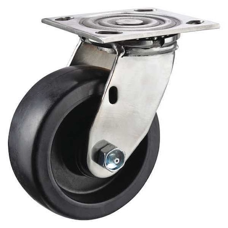 Swivel Plate Caster, Glass Filled Nylon, 6in, 1200lb MPN:P21SX-HNG060RX-14-001