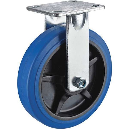 Rigid Plate Caster, Rubber, 4 in., 400 lb. MPN:P25R-EP040K-14-001