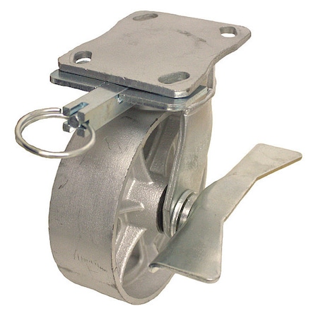 Plate Caster, 1400 lb. Ld Rating, Roller MPN:P25S-C080R-14-CB-DL