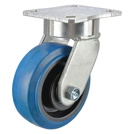 Swivel Plate Caster, Rubber, 8 in., 700 lb. MPN:P25S-EP080K-14-001