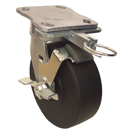 Plate Caster, 1750 lb. Ld Rating, Ball MPN:P25S-NMB040K-14-WB-DL