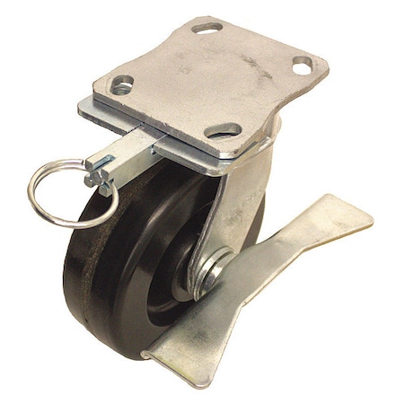 Plate Caster, 1200 lb. Ld Rating, Roller MPN:P25S-PH060R-14-CB-DL
