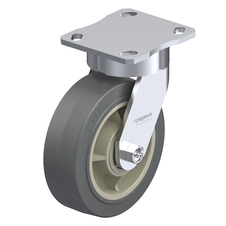 Kingpinless Swivel Plate Caster, 375lb, Single Ball MPN:P25S-PRP050R-14