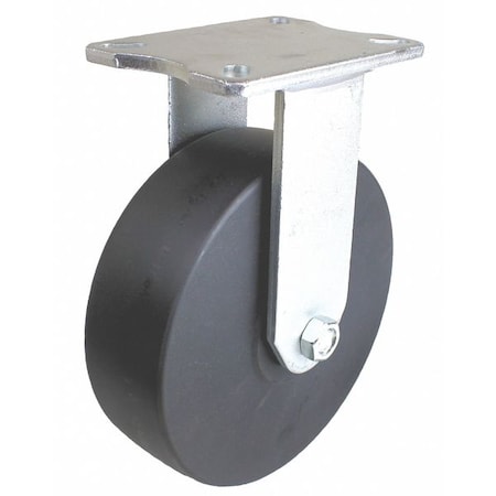 Plate Caster, 4100 lb. Ld Rating, Bk Wheel MPN:P27R-NMB060K-16