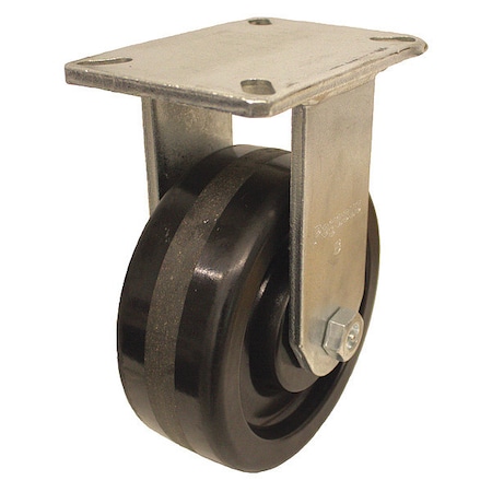 Plate Caster, Rigid, Phenolic, 12 1/2