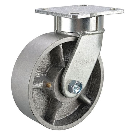 Kingpinless Swivel Caster, Ductile Iron, 6in, 5400lb MPN:P27S-D060R-18
