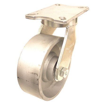 Plate Caster, 5400 lb. Ld Rating, Gy Wheel MPN:P27S-D100R-18