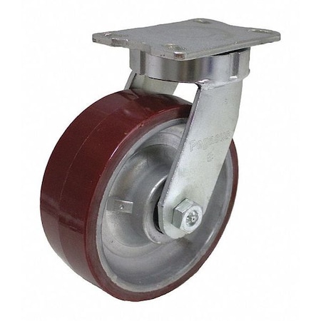 PlateCaster, Swivel, Polyurethane, 10 1/8