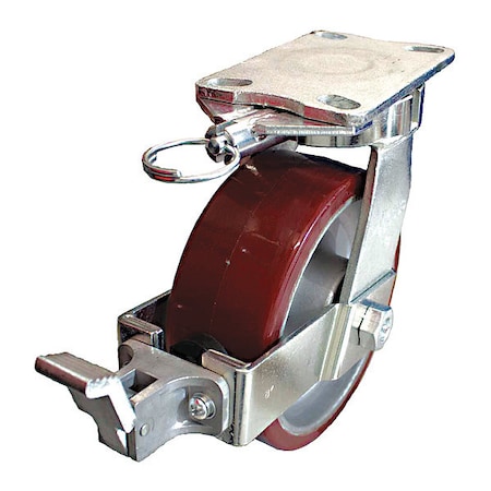 PlateCaster, Swivel, Polyurethane, 10 1/8