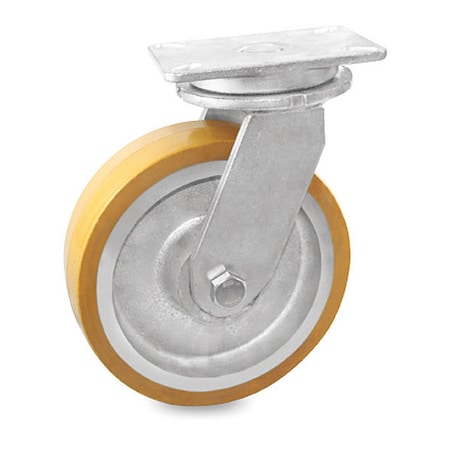 PlateCaster, Swivel, Polyurethane, 12 1/2