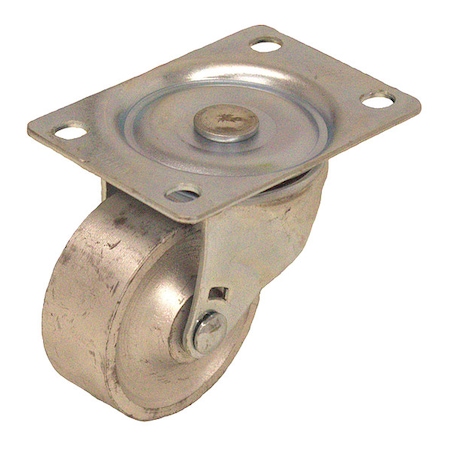 Swivel Plate Caster, Cast Iron, 2-1/2 in, 200 lb MPN:P2S-C025G-P