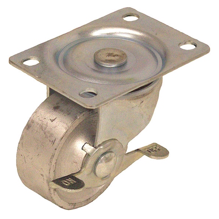 Plate Caster, Swivel, 2-1/2
