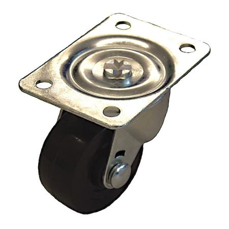 Plate Caster, 175 lb. Ld Rating, Swivel MPN:P2S-R025G-P