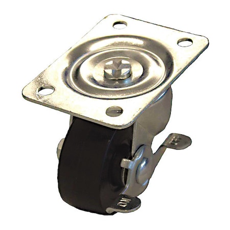 Plate Caster, 175 lb. Load Rating, Swivel MPN:P2S-R025G-P-SB