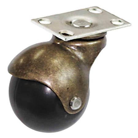 Plate Caster, 80 lb. Load Rating MPN:P4S-PB020G-P-AF