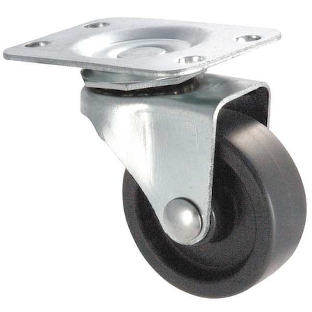 PlateCaster, Swivel, Polypropylene, 3 1/2