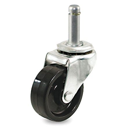 Stem Caster, 130 lb. Load, Black Wheel MPN:P5S-PB040G-SG1