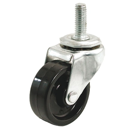 Stem Caster, 130 lb. Load, Black Wheel MPN:P5S-PB040G-ST76