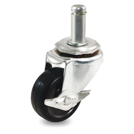 Stem Caster, Load Rating 90 lb., 2-9/16