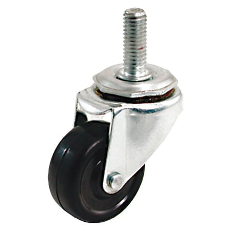 Stem Caster, 125 lb. Load, Black Wheel MPN:P5S-R030G-ST76