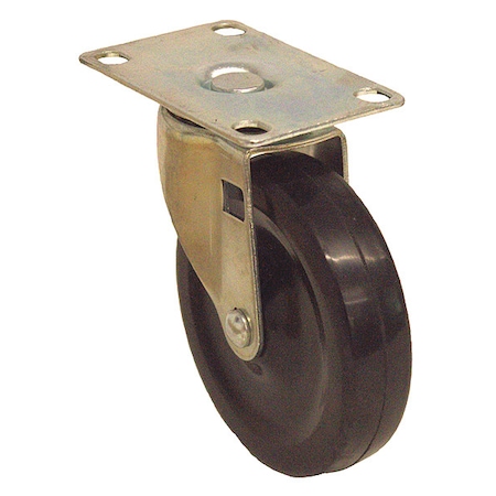 Plate Caster, 130 lb. Load Rating, Swivel MPN:P5S-R040G-12
