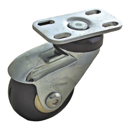 Plate Caster, 175 lb. Load, Black Wheel MPN:P7S-SRP030K-P-TB-002
