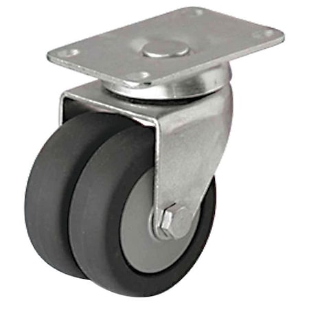 Plate Caster, 220 lb. Load Rating, Swivel MPN:P9S-RP030K-P