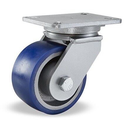 Plte Caster, Swvl, Poly, 6
