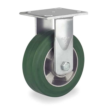 Plate Caster, Rigid, Rubber, 8 in., 880 lb. MPN:TFK 200 GR2H
