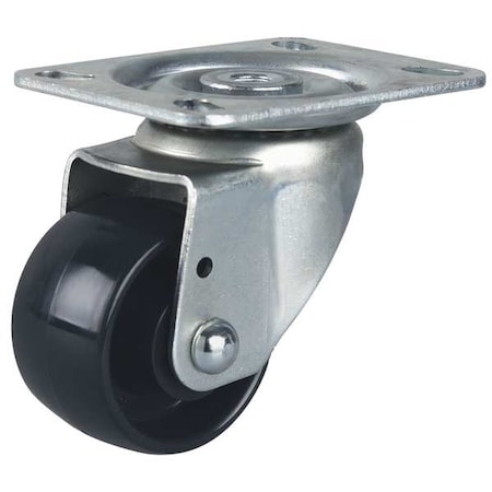 Plate Caster, Swivel, Nylon, 2-1/2 in, 550 lb, D MPN:TSSU 063 GN1S