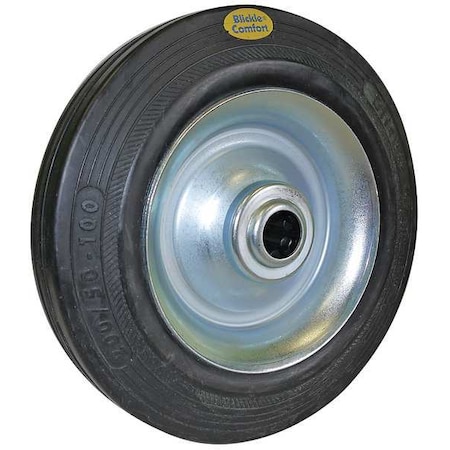 Castr Whl, Elstc Sold Rubbr, 10 in., 990 lb MPN:US_RD 252/25R-BB0.75