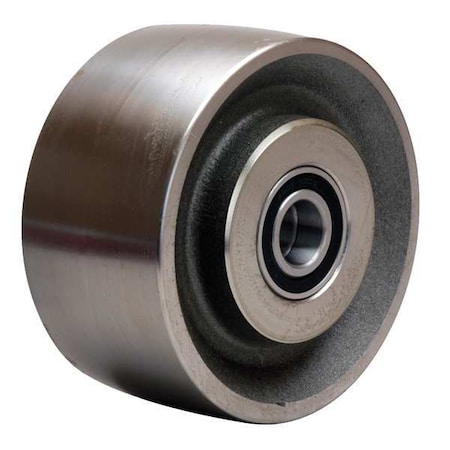 Caster Wheel, Steel, 6 in., 4000 lb., Slvr MPN:W-630-FSB-3/4