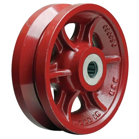 Caster Wheel, Cast Iron, 8 in., 2500 lb. MPN:W-8-V-1